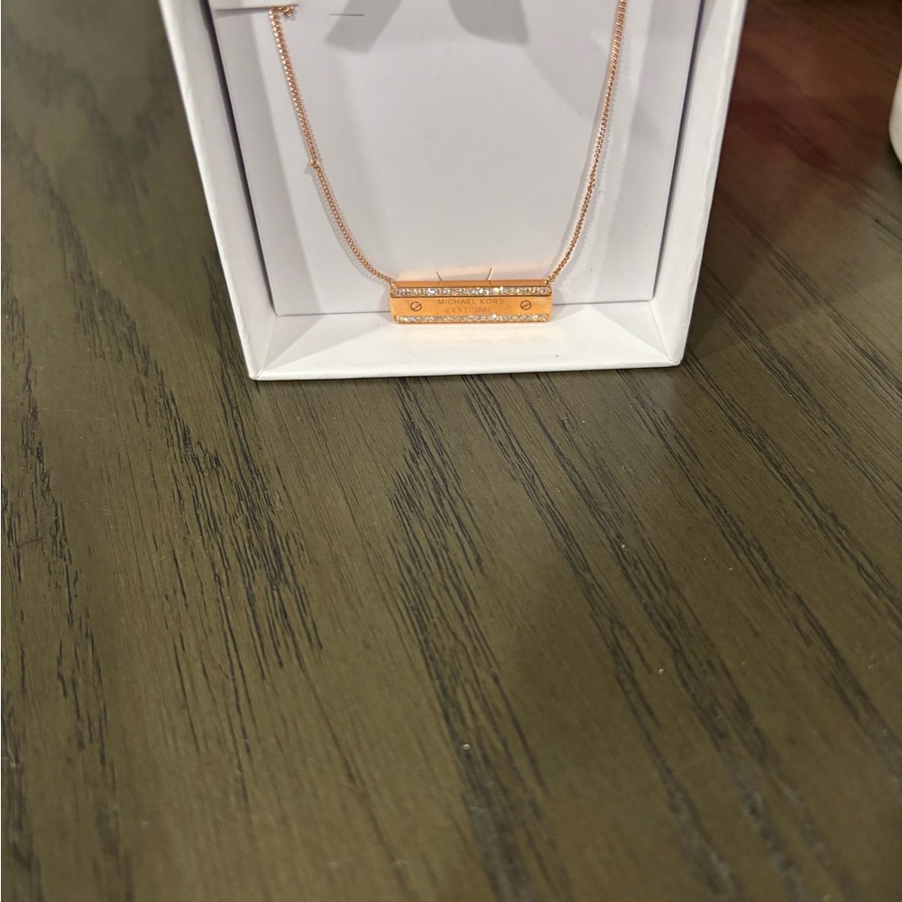 Michael Kors Rose Gold Necklace